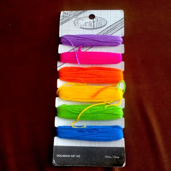 🔥NWOT🔥Multi Purpose Craft Colored Strings 29’6” Each Colour - Picture 3 of 3